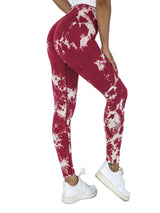 Premium 5-Piece Tie-Dye Yoga Leggings Set - High-Performance Fitness Collection