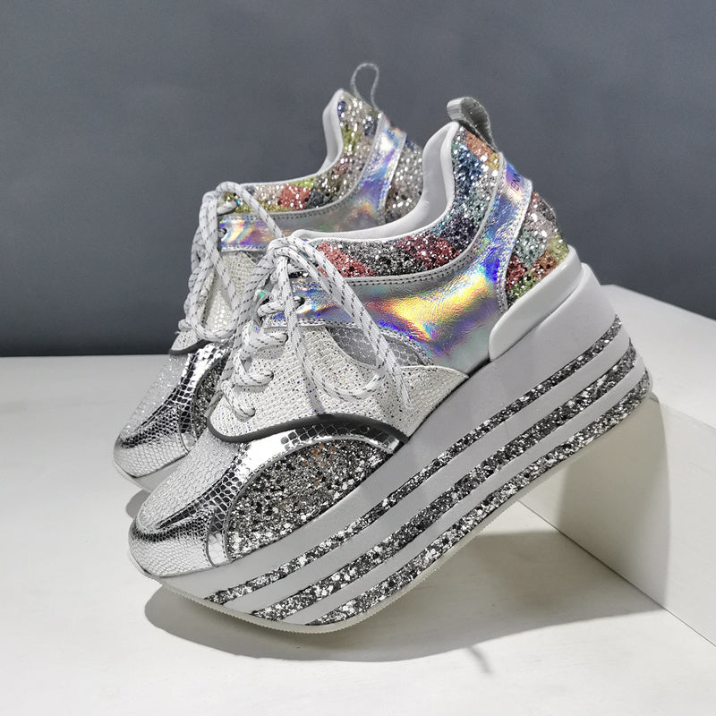 Stylish Breathable Mesh Platform Shoes