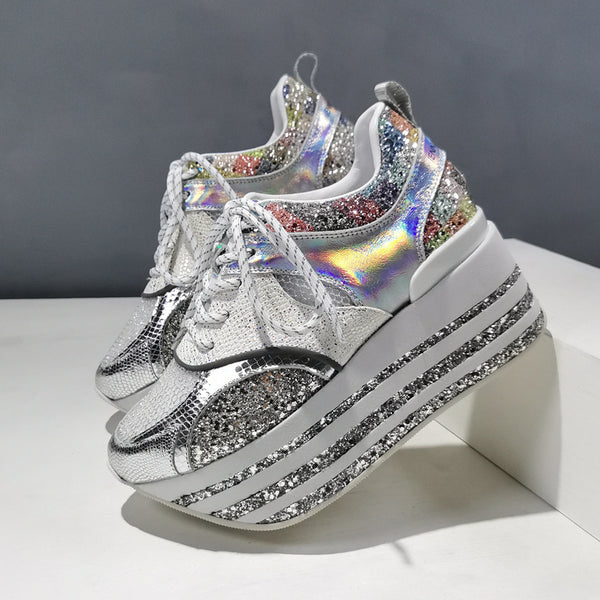 Stylish Breathable Mesh Platform Shoes