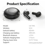 Wireless Bluetooth 5.3 Earbuds - Semi-In-Ear True Wireless Headphones with 7H Battery Life