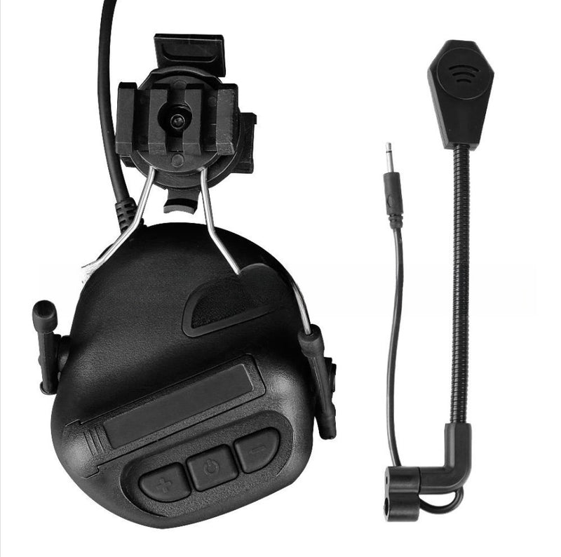 Advanced Tactical Bluetooth Headset - Military Grade Noise Reduction Helmet Style