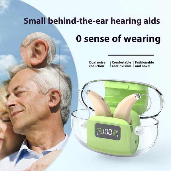 Advanced 16-Channel Digital Hearing Aid - Rechargeable Sound Amplifier for Seniors