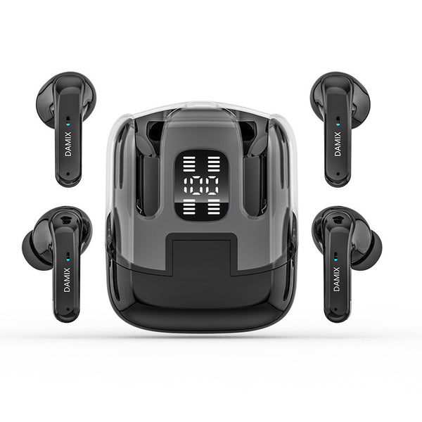Wireless Bluetooth Earbuds DX16 - Gaming Headset with Digital Display & Noise Reduction