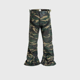 Stylish Men's Wide Leg Cargo Pants with Zipper Design