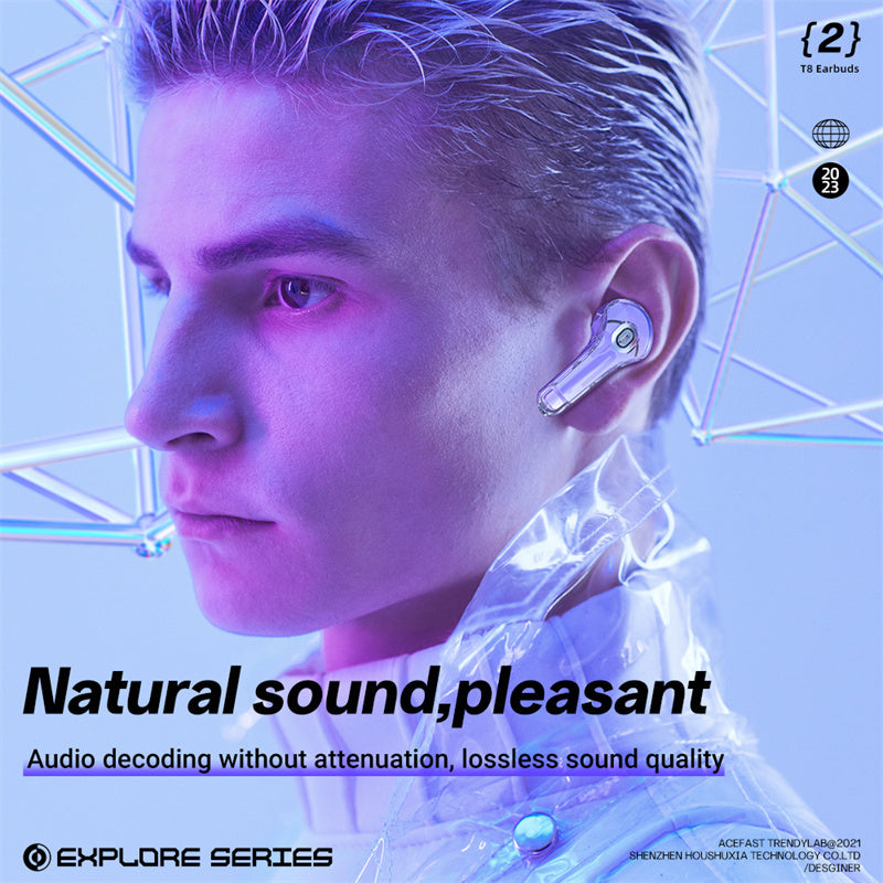 T8 Bluetooth 5.3 Wireless Earbuds - Gaming Sport Headphones with Noise Reduction & Touch Control