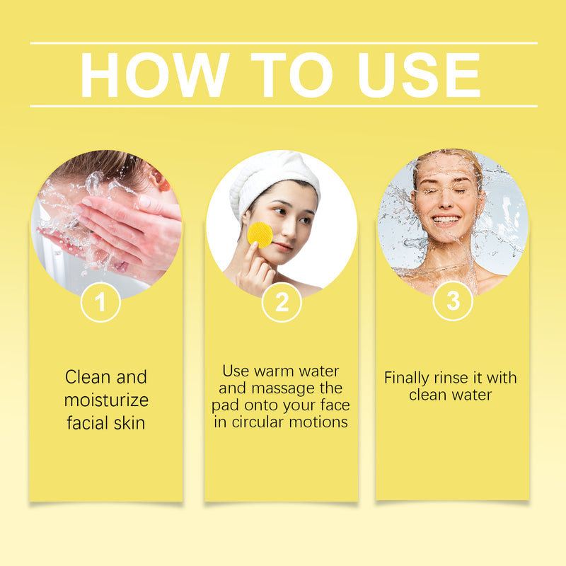 Jaysuing Kojic Acid Turmeric Exfoliating Cleansing Pad Gently Cleanses The Skin And Exfoliates The Skin, Gently Purifying And Soothing The Skin