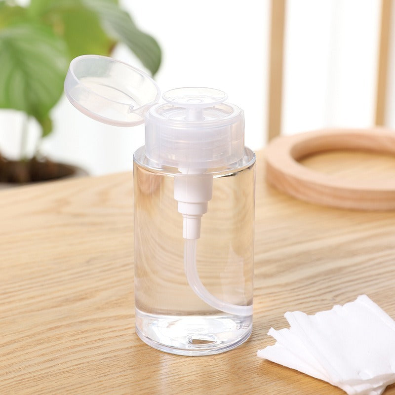6pcs Portable Travel Push Pump Dispenser Bottle  Empty Mini Travel Size Bottle For Toner And Makeup Remover