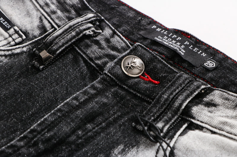 Jeans déchirés en os humains pour hommes