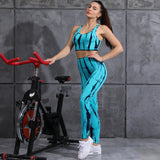 Premium Quick-Dry High-Waist Tie-Dye Athletic Set - Women's Performance Gym Wear