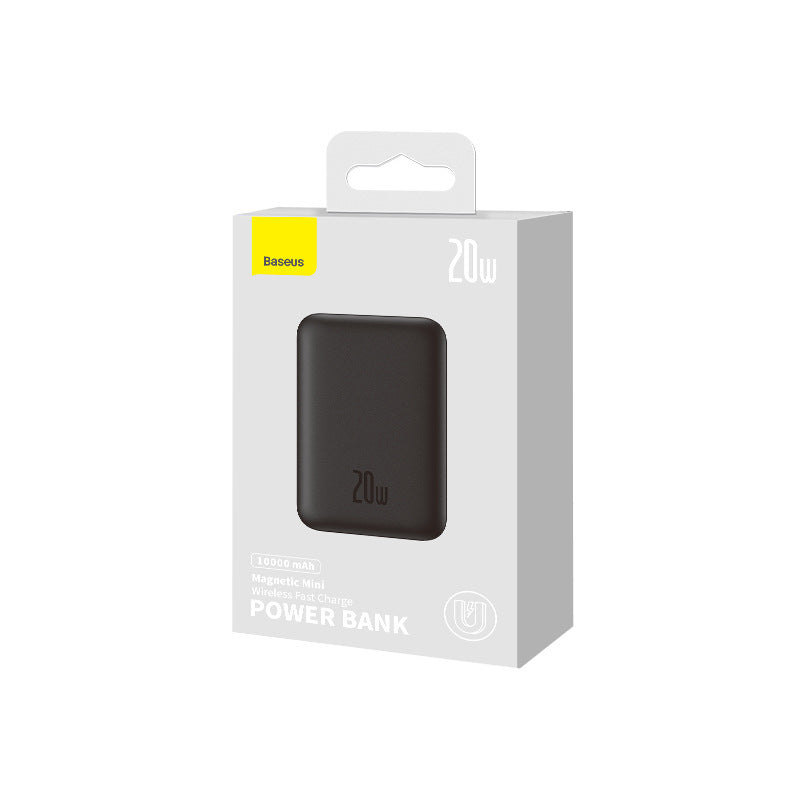 Magnetic Mini Wireless Fast Charging Power Bank - 10000mAh 20W Portable Charger with Strong Magnetic Adsorption
