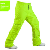 Men's Insulated Waterproof Ski Pants - Breathable Winter Snow Trousers