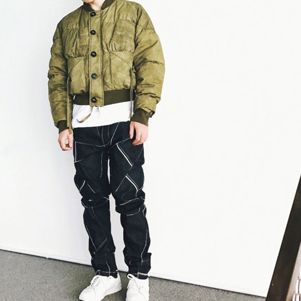 Thickened Warm Baseball Down Jacket - Men's Winter Fashion Coat