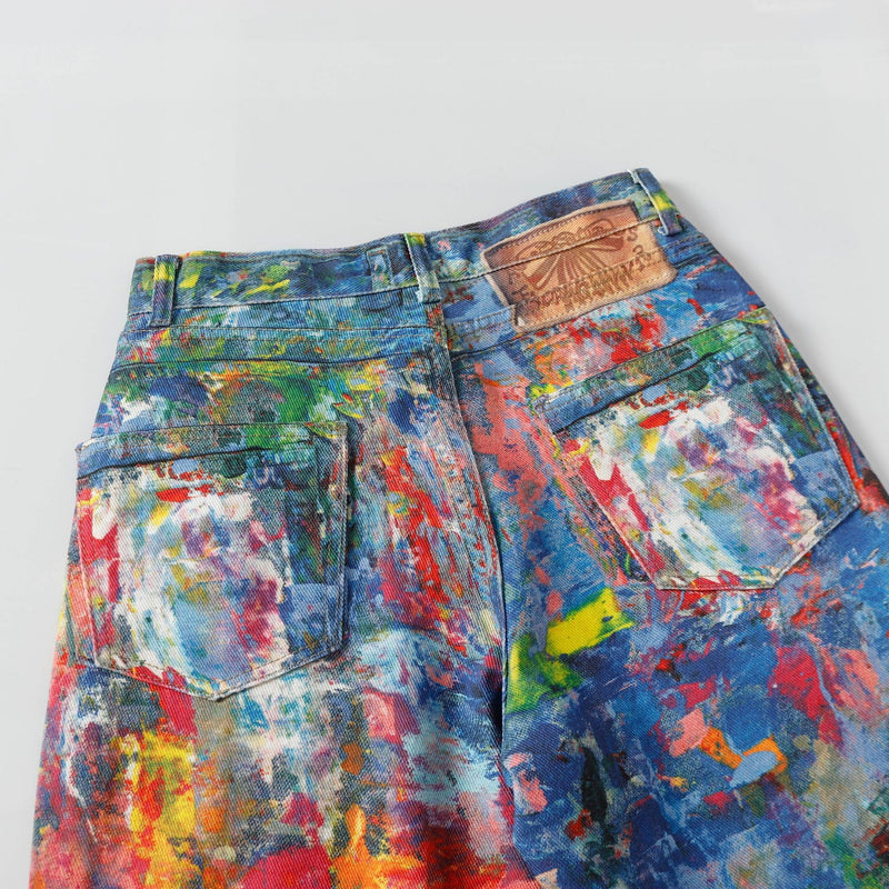 Vintage Heavy Industry Loose Fit Denim Jeans - Retro Spring Collection
