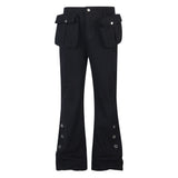 Stylish Bootcut Work Trousers - Cotton Blend Cargo Pants for Men & Women