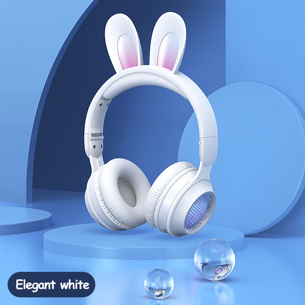 Luminous Cat Ear Bluetooth Headphones - Wireless RGB Gaming Headset for Kids & Adults