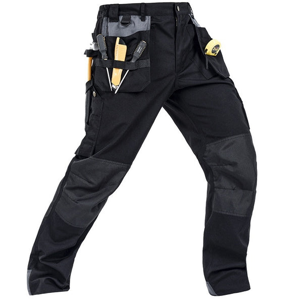 Industrial Cargo Work Pants - Multi-Pocket Construction Trousers