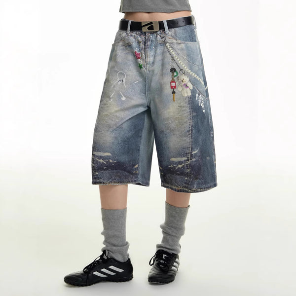 Stylish Men's Cotton Capri Pants - Loose Fit Summer Casual Shorts