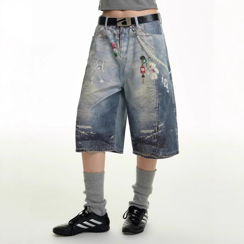 Stylish Men's Cotton Capri Pants - Loose Fit Summer Casual Shorts