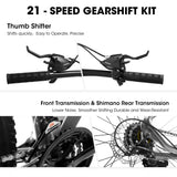 A29367 29 Inch Mountain Bike 21 Speed, Suspension Fork, Aluminum Frame Disc Brake, Mountain Biking For Both Men And Women.
