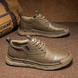 Premium Men's Vintage Business Casual Leather Shoes - Autumn Winter Collection