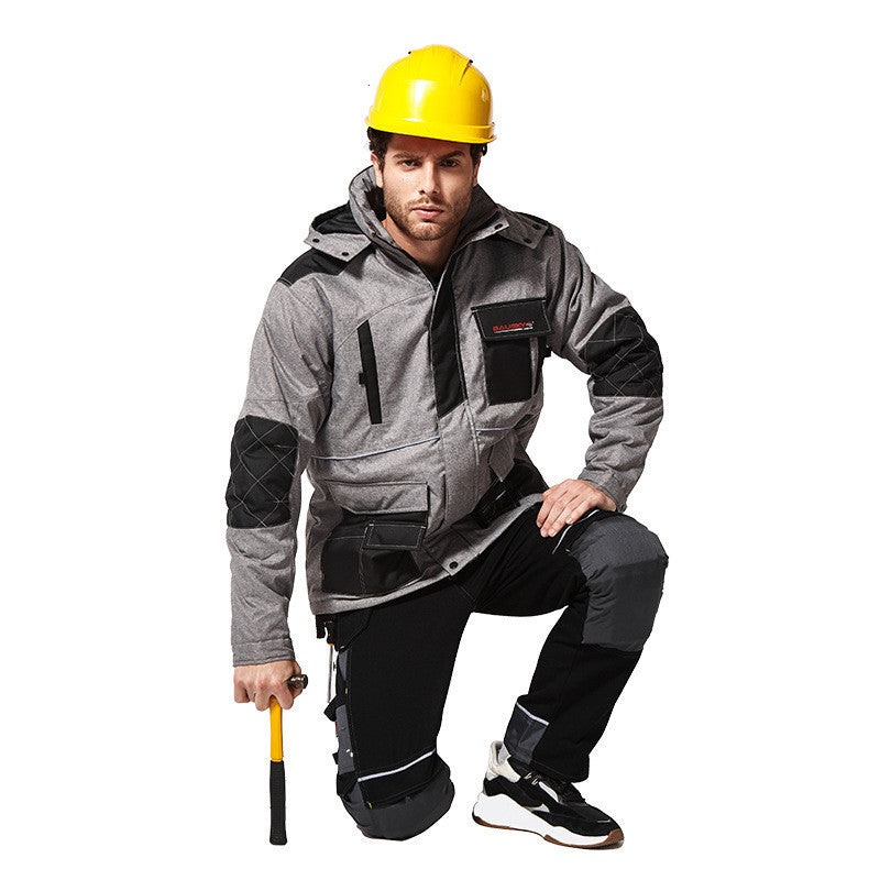 Professional Winter Electrician Overalls - Heavy-Duty Cotton Workwear