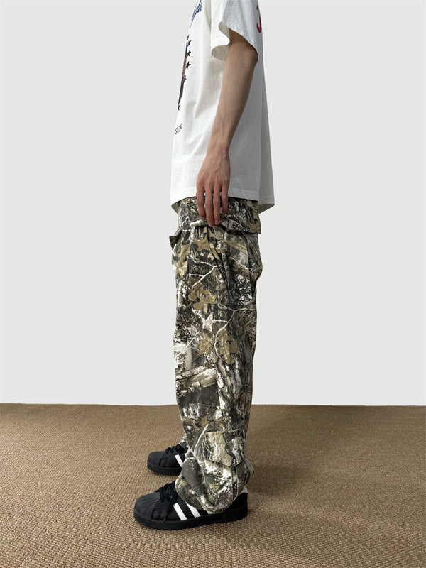 Tactical Camouflage Cargo Overalls - Loose Fit Military Style Workwear