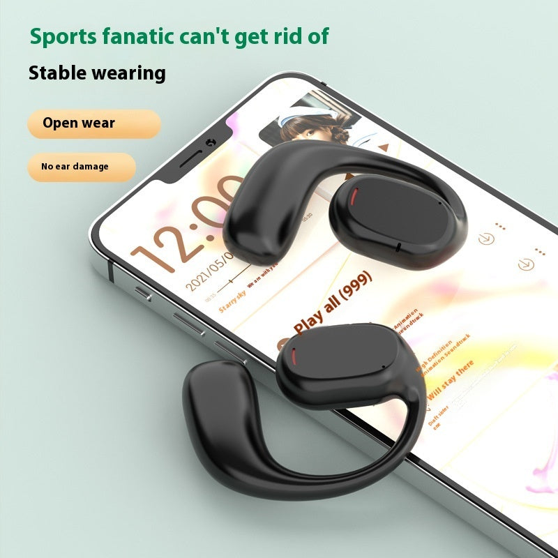 Advanced Bone Conduction Bluetooth Headset - Wireless Ear Hook Design for Sports & Daily Use