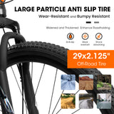 A29367 29 Inch Mountain Bike 21 Speed, Suspension Fork, Aluminum Frame Disc Brake, Mountain Biking For Both Men And Women.