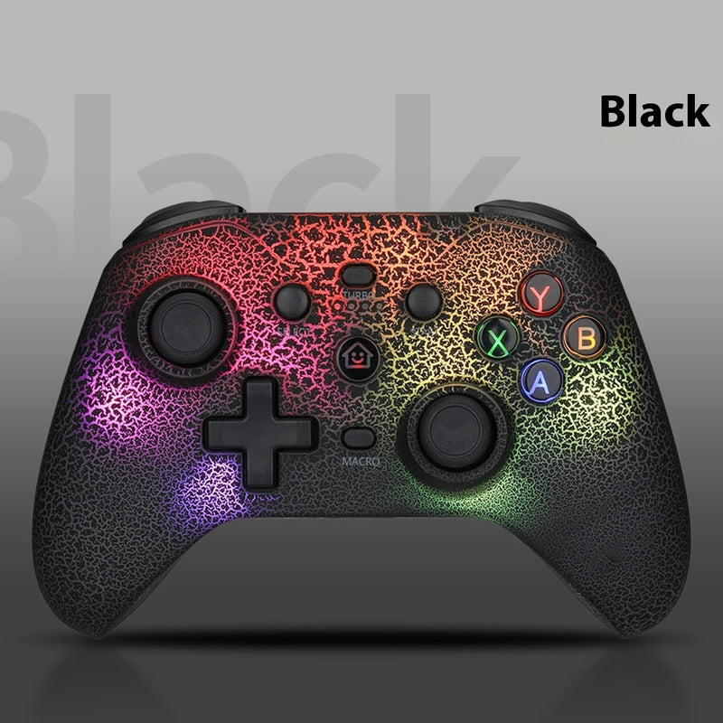 Ultimate RGB Gaming Controller - Multi-Platform Wireless Gamepad with Dazzling Light Effects