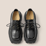 Elegant Square Toe Chunky Heel Platform Shoes - Sophisticated Women's Footwear