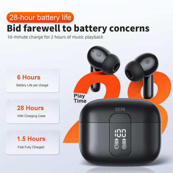 Advanced Gaming Bluetooth Earbuds with Digital Display - Ultra Low Latency Wireless Headphones