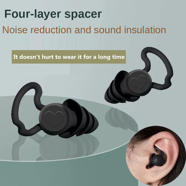 Premium Silicone Sleep Earplugs - Ultra Soft Noise Blocking for Peaceful Rest
