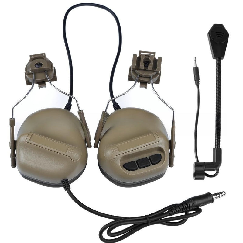 Advanced Tactical Bluetooth Headset - Military Grade Noise Reduction Helmet Style