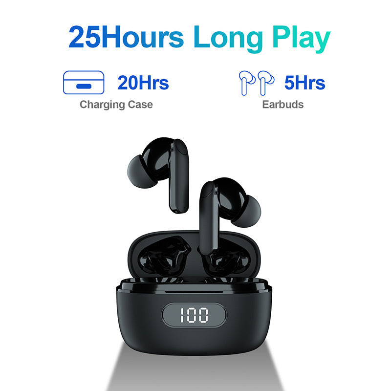 Wireless Bluetooth 5.0 Earbuds with Digital Display - Premium Stereo Sound & 4.5H Playtime