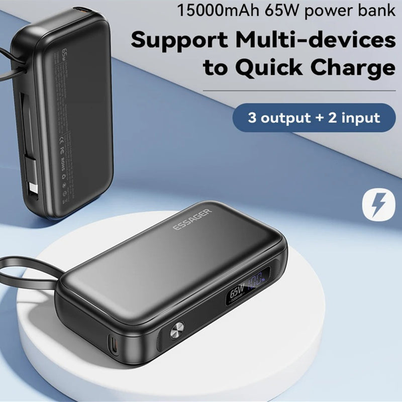 15000mAh Large Capacity Digital Display Mobile Power Supply