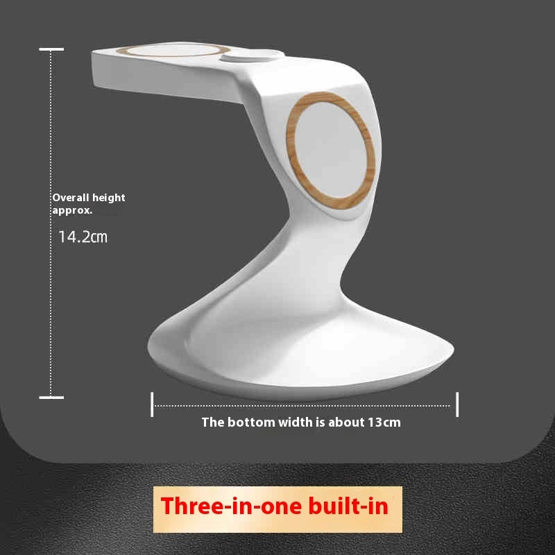 3-in-1 MagSafe Wireless Charging Phone Stand - Premium Magnetic Holder with Built-in Charger