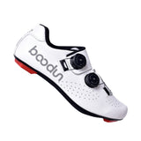 Premium Carbon Fiber Cycling Shoes - Shock-Absorbing Leather Road Bike Footwear