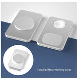 Premium 3-in-1 Foldable Wireless Charging Station - Aluminum Alloy Design