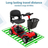 Advanced 4-Wheel Electric Mobility Scooter - Foldable Senior Wheelchair with Long Range Battery