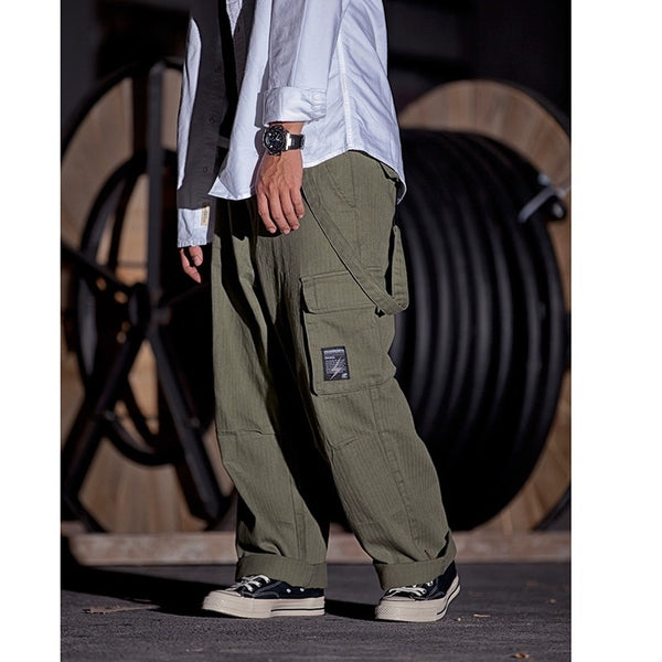Relaxed Fit Denim Overalls - Vintage Style Workwear