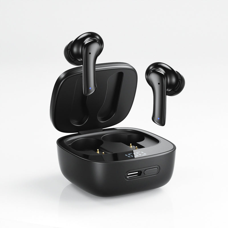 Advanced Wireless Bluetooth Headset XY16 - ANC ENC Noise Reduction with Dual Camera & Digital Display