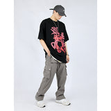 Urban Multi-Pocket Cargo Trousers - Men's Harajuku Style Loose Fit Pants