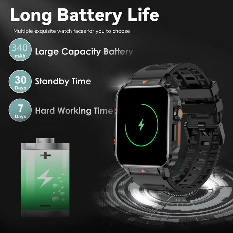 Rugged Outdoor Adventure Smart Watch - Senbono L81 Fitness Tracker