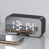 Smart Bluetooth Alarm Clock Speaker - Wireless Audio with FM Radio & LED Display