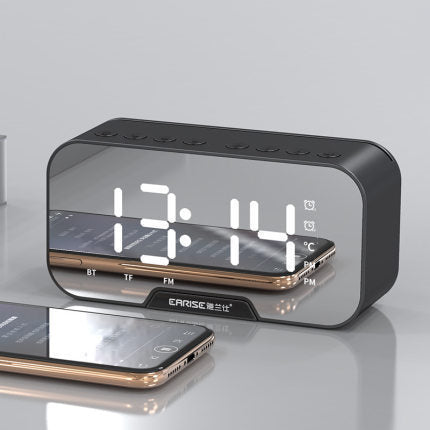 Smart Bluetooth Alarm Clock Speaker - Wireless Audio with FM Radio & LED Display
