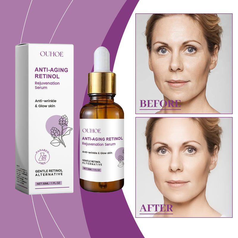 OUHOE Retinol Anti-Wrinkle Serum Hydrating, Moisturizing, Lifting, Firming, Thinning Fine Lines, Moisturizing Skin Care Serum