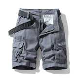 Japanese Style Workwear Cargo Pants - Pure Cotton Summer Shorts with Multiple Pockets