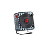Wireless Bluetooth Speaker with Ambient LED Light - Transparent Record Player Design