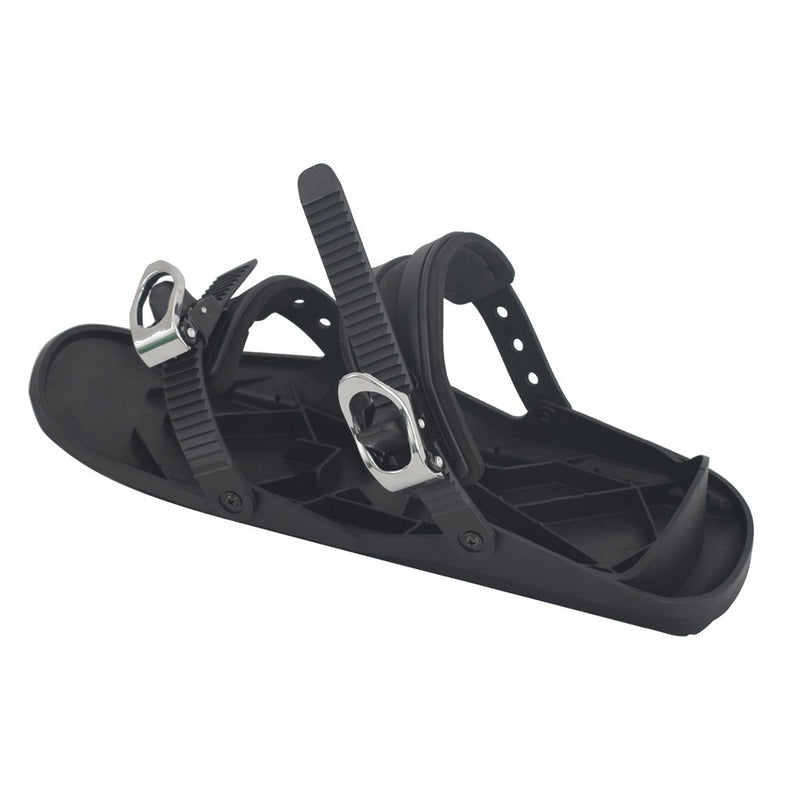 Adjustable Double-Board Ski Boots - Portable Outdoor Winter Sports Footwear with Zinc Alloy Buckles