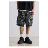 Men's Casual Straight-Leg Denim Shorts - Comfortable Mid-Waist Cotton Shorts